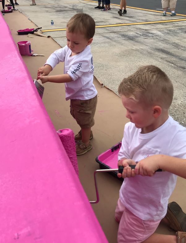 Paint Pit Wall Pink